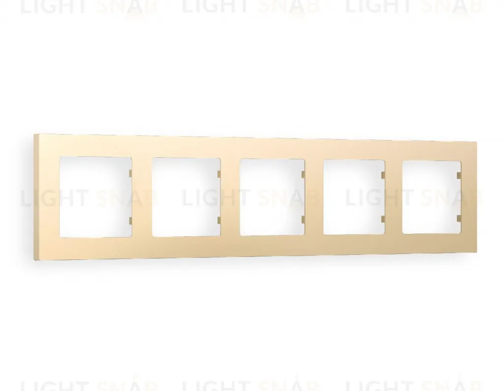 Рамка пятерная Ambrella Volt Techno шампань AF220605 AF220605