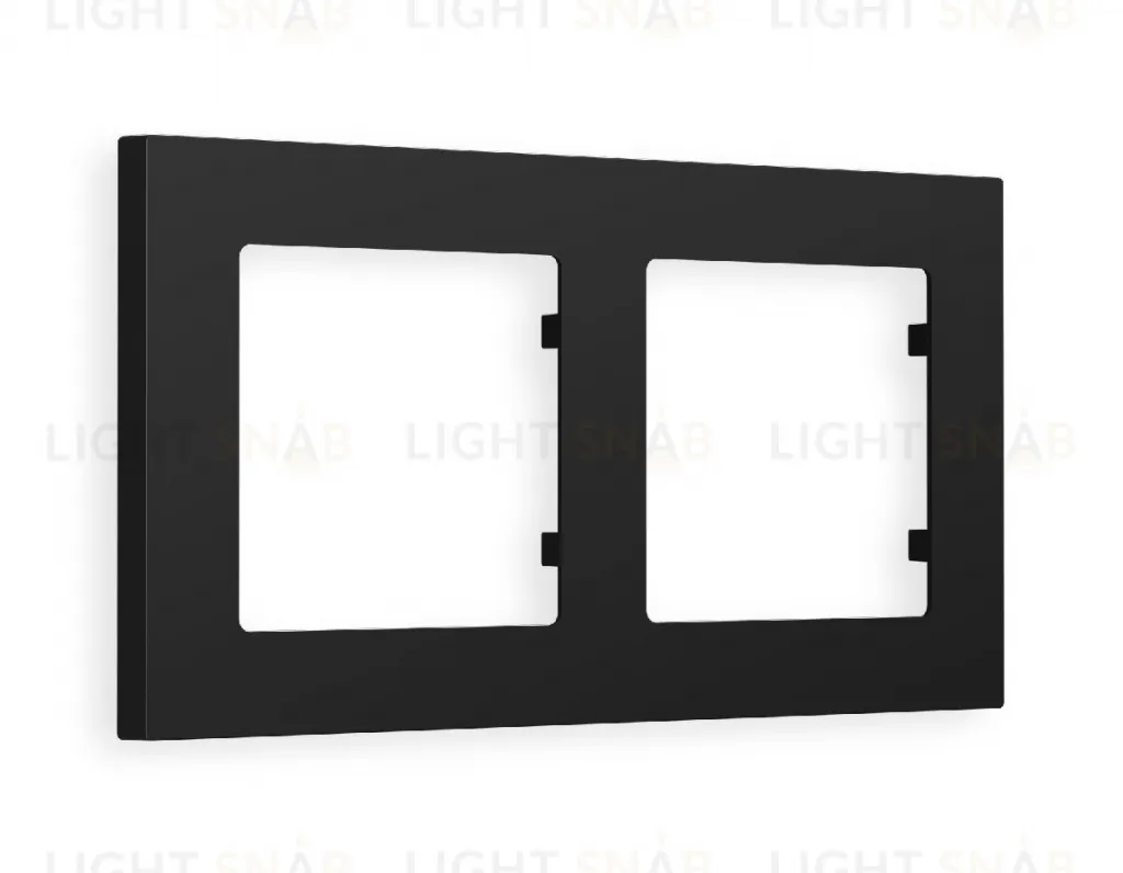 Рамка двойная Ambrella Volt Techno черный матовый AF220702 AF220702