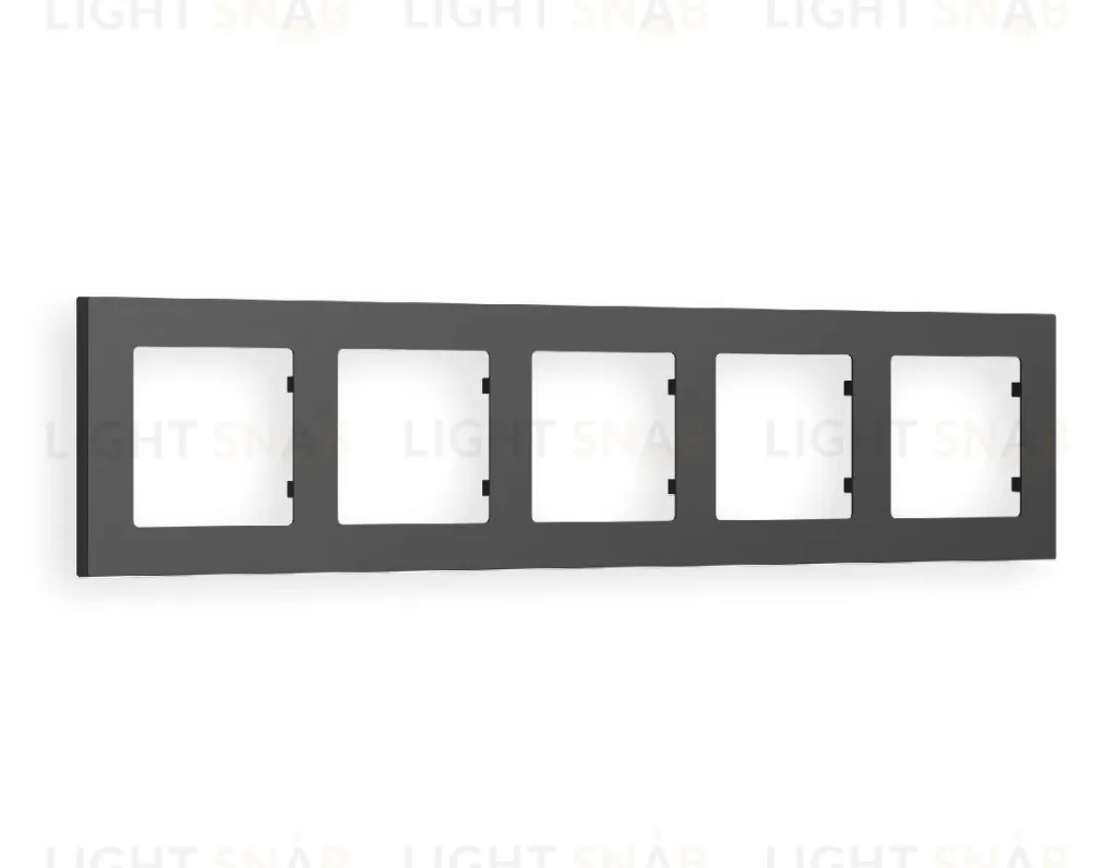 Рамка пятерная Ambrella Volt Techno графит AF220805 AF220805