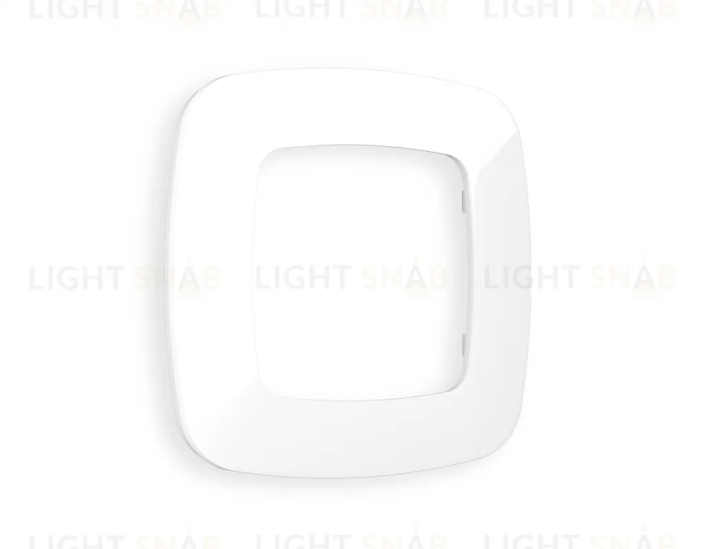 Рамка одинарная Ambrella Volt Ecta белый глянец OF140101 OF140101