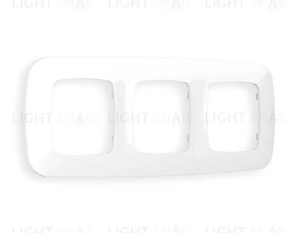 Рамка тройная Ambrella Volt Ecta белый глянец OF140103 OF140103