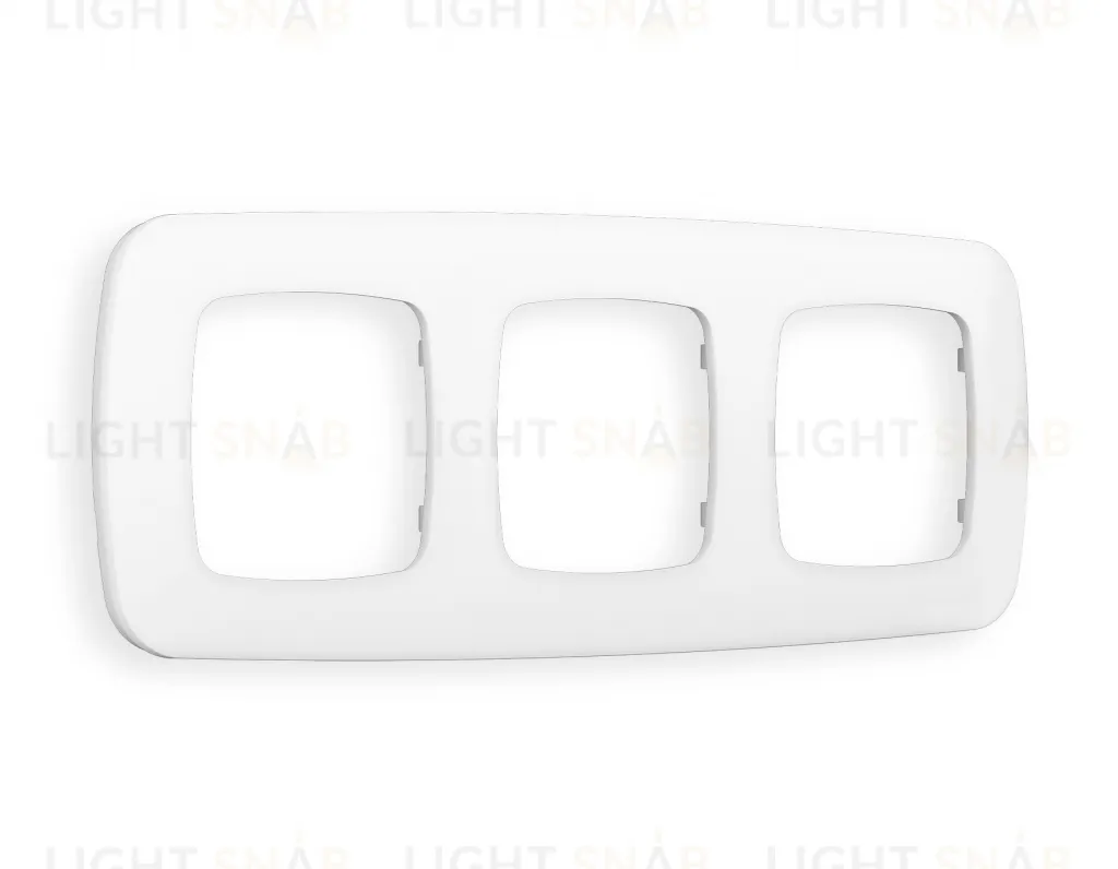 Рамка тройная Ambrella Volt Ecta белый матовый OF140123 OF140123