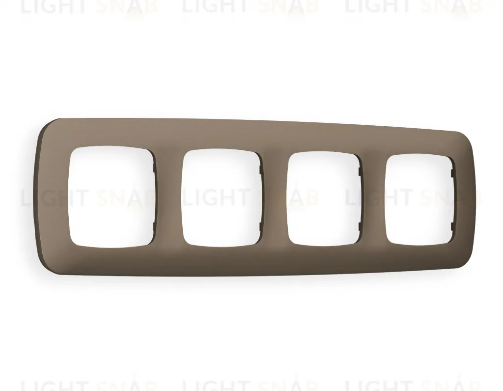 Рамка четверная Ambrella Volt Ecta темная бронза матовый OF140634 OF140634