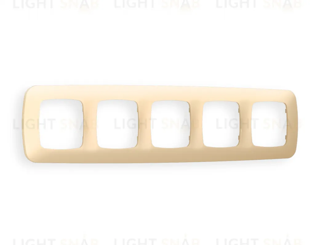 Рамка пятерная Ambrella Volt Ecta шампань OF140605 OF140605