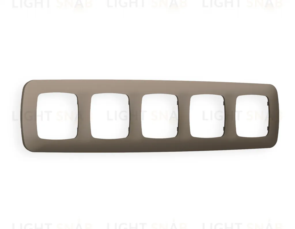 Рамка пятерная Ambrella Volt Ecta темная бронза матовый OF140635 OF140635