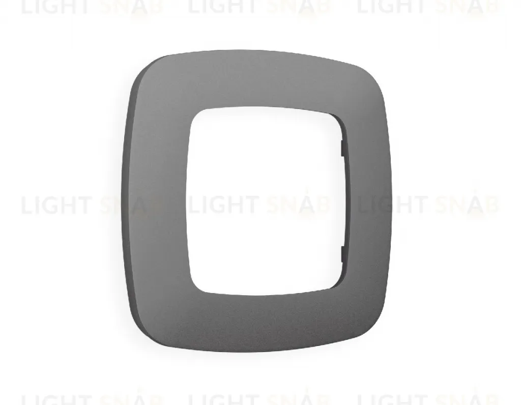 Рамка одинарная Ambrella Volt Ecta антрацит серый OF140651 OF140651