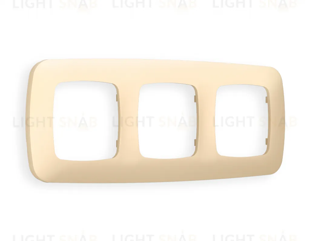 Рамка тройная Ambrella Volt Ecta шампань OF140603 OF140603