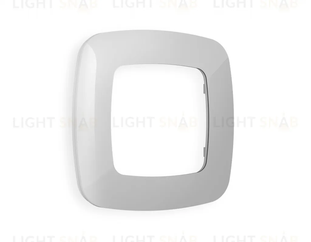 Рамка одинарная Ambrella Volt Ecta серебро глянец OF140401 OF140401