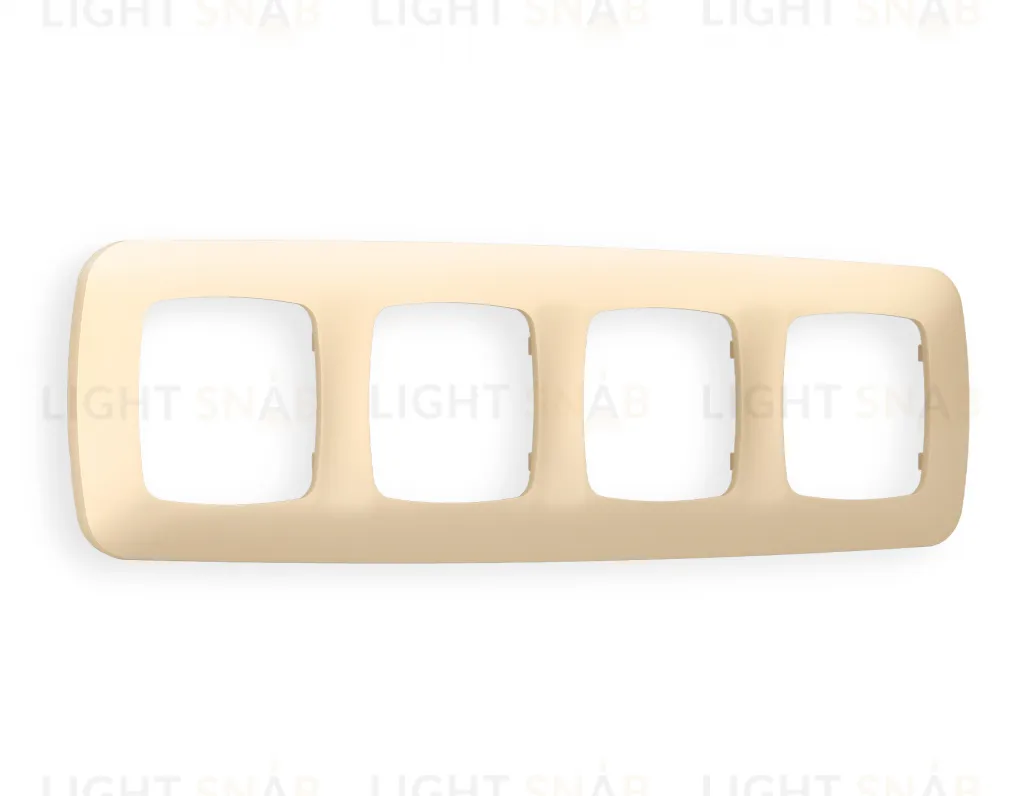 Рамка четверная Ambrella Volt Ecta шампань OF140604 OF140604