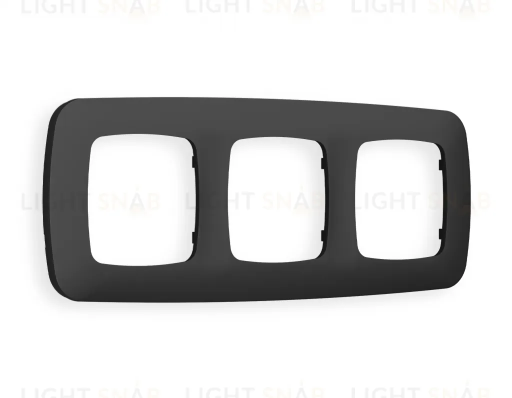 Рамка тройная Ambrella Volt Ecta графит OF140803 OF140803