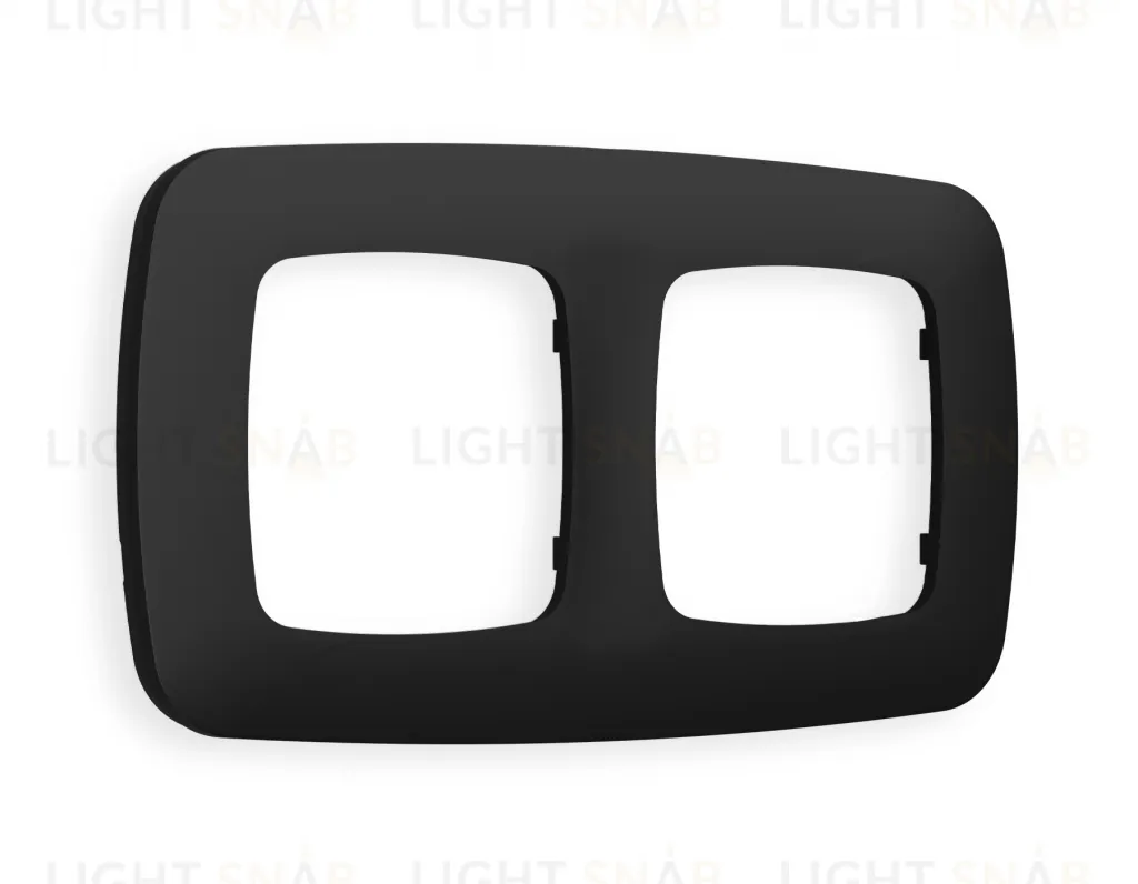 Рамка двойная Ambrella Volt Ecta черный матовый OF140702 OF140702