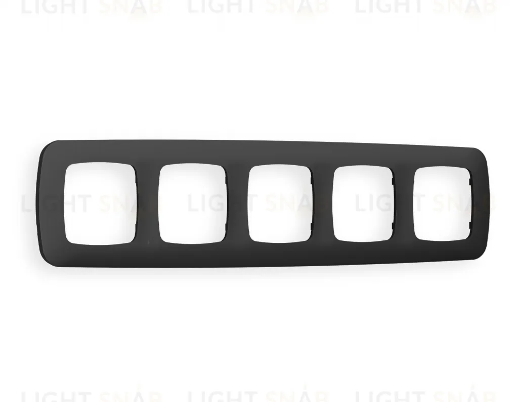 Рамка пятерная Ambrella Volt Ecta графит OF140805 OF140805