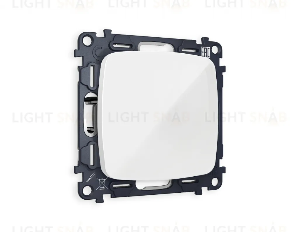 Заглушка с суппортом Ambrella Volt Omega, белый глянец VM240+OP1160 VM240 + OP1160