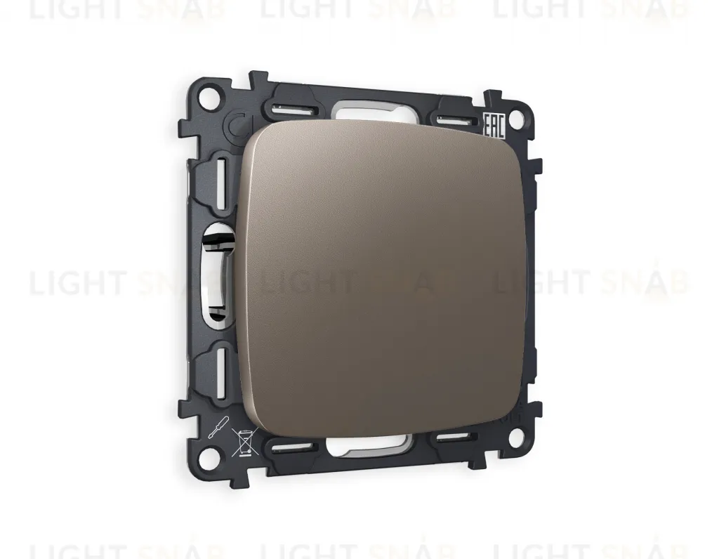 Заглушка с суппортом Ambrella Volt Omega, темная бронза матовый VM240+OP6460 VM240 + OP6460