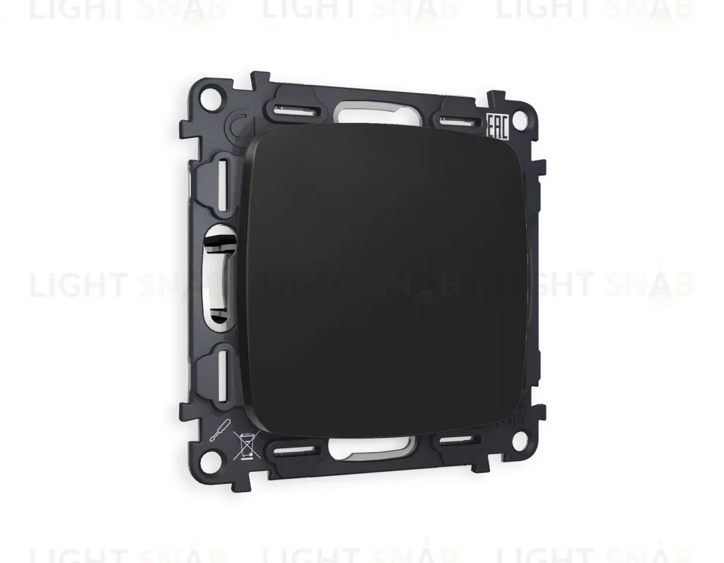 Заглушка с суппортом Ambrella Volt Omega, черный матовый VM240+OP8160 VM240 + OP8160