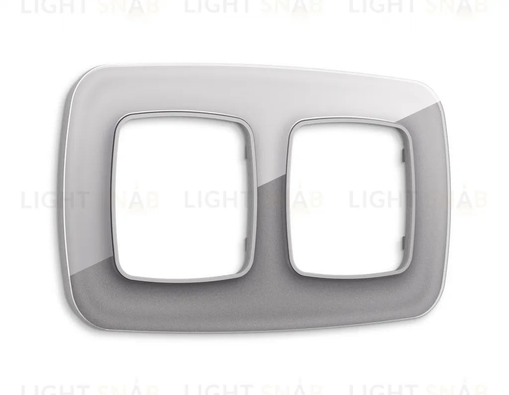 Рамка двойная Ambrella Volt Radian сталь стекло ограник OF320502 OF320502