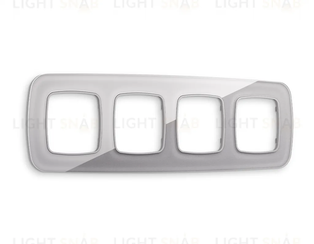 Рамка четверная Ambrella Volt Radian сталь стекло ограник OF320504 OF320504