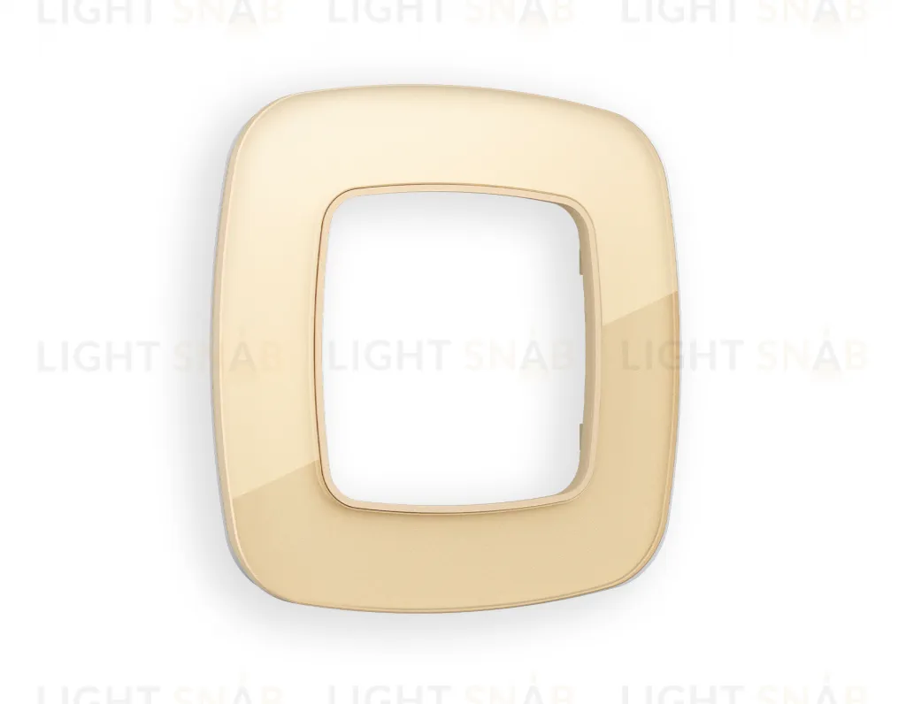 Рамка одинарная Ambrella Volt Radian шампань стекло органик OF320601 OF320601