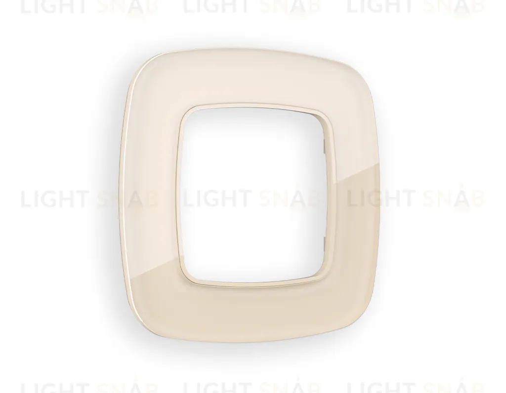 Рамка одинарная Ambrella Volt Radian бежевое стекло органик OF320301 OF320301