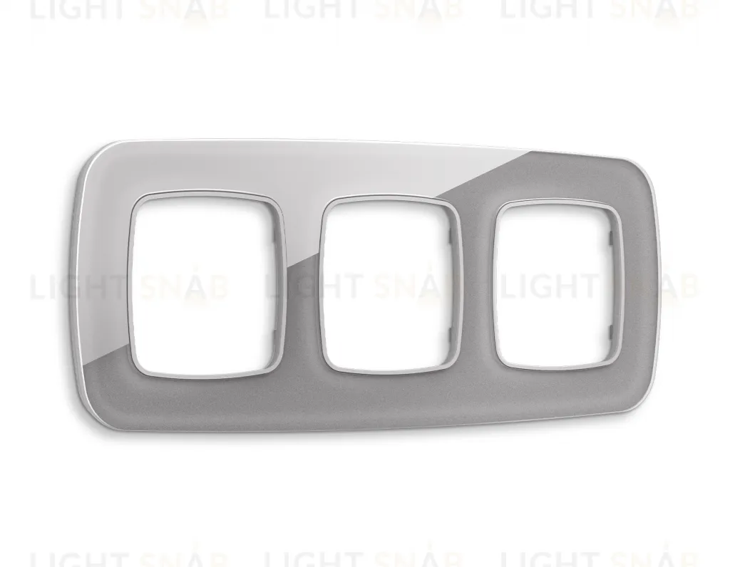 Рамка тройная Ambrella Volt Radian сталь стекло ограник OF320503 OF320503