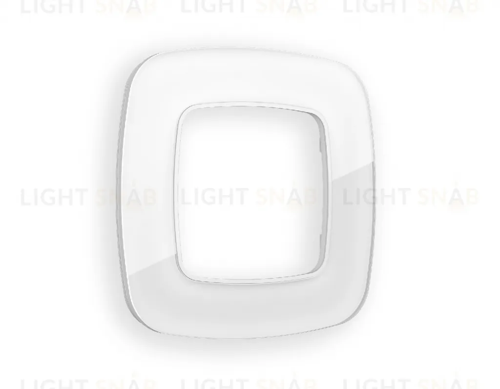 Рамка одинарная Ambrella Volt Radian белое стекло органик OF320101 OF320101