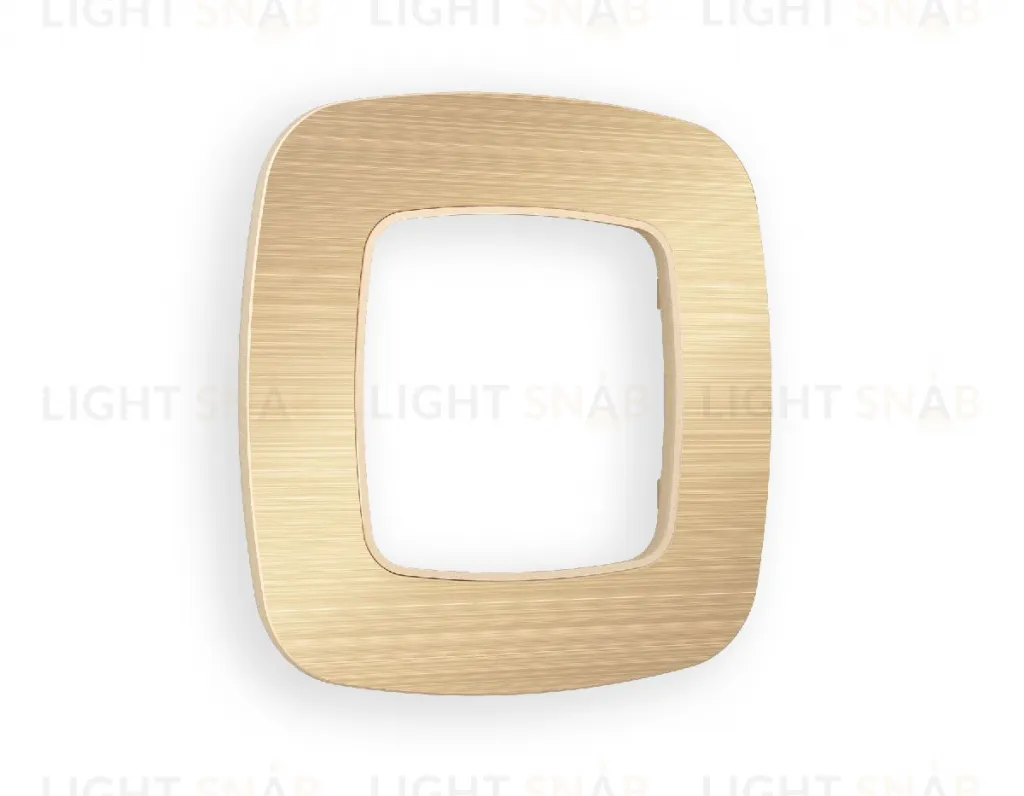 Рамка одинарная Ambrella Volt Radian шампань металл шлифованный OF580301 OF580301