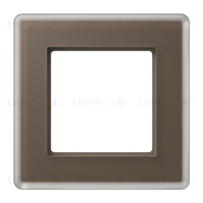 Рамка одинарная сатиновая JUNG A VIVA, мокко стекло AV581GLMMO AV581GLMMO