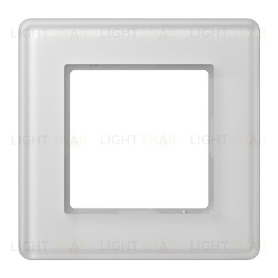 Рамка одинарная сатиновая JUNG A VIVA, белое стекло AV581GLMWW AV581GLMWW