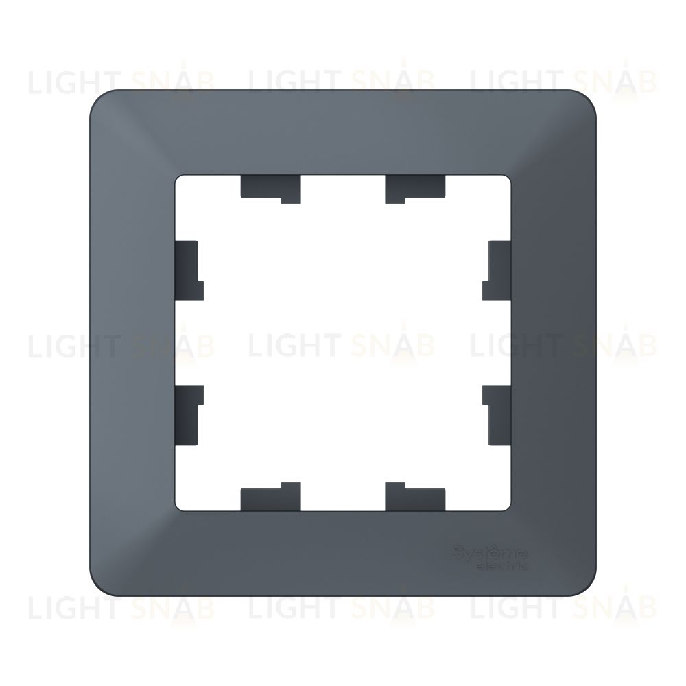 Рамка одинарная Schneider Electric Atlasdesign AIR, грифель-дымчатый черный ATN220701 ATN220701