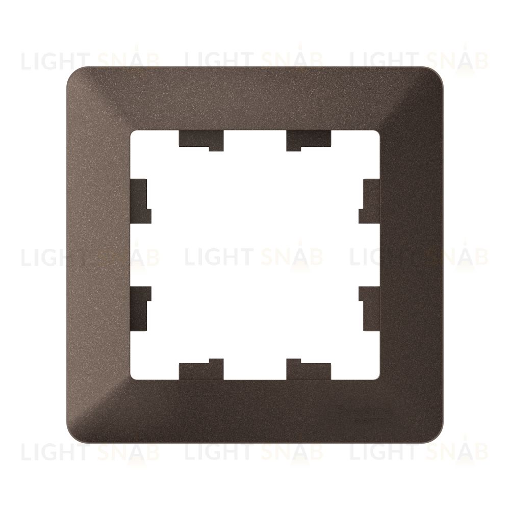 Рамка одинарная Schneider Electric Atlasdesign AIR, мокко-дымчатый черный ATN220601 ATN220601