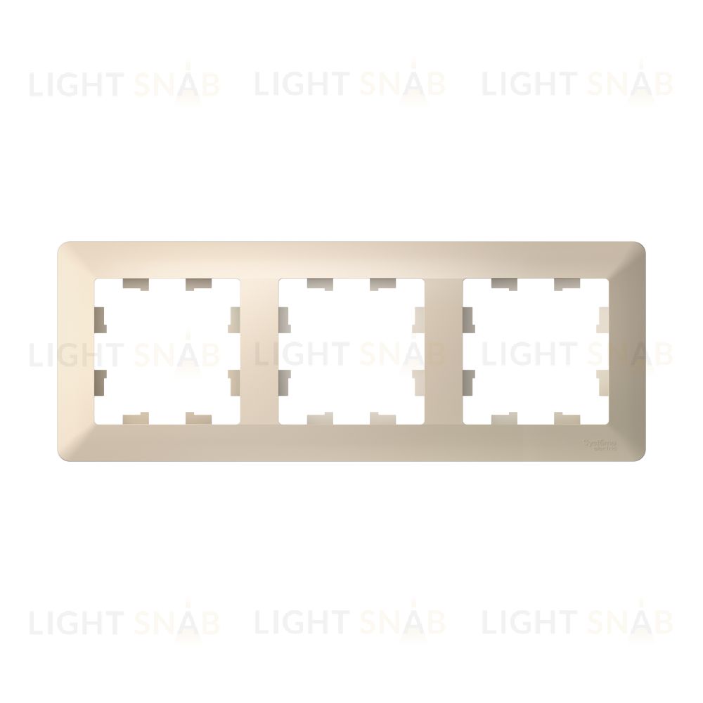 Рамка тройная Schneider Electric Atlasdesign AIR, бежевый-дымчатый белый ATN220203 ATN220203
