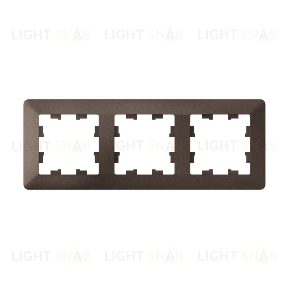 Рамка тройная Schneider Electric Atlasdesign AIR, мокко-дымчатый черный ATN220603 ATN220603