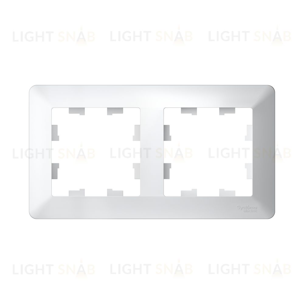 Рамка двойная Schneider Electric Atlasdesign AIR, белый-дымчатый белый ATN220102 ATN220102