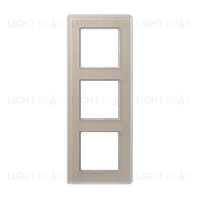 Рамка тройная сатиновая JUNG A VIVA, шампань стекло AV583GLMCH AV583GLMCH