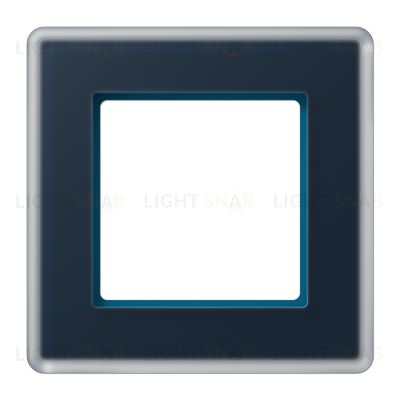 Рамка одинарная сатиновая JUNG A VIVA, глубокий синий стекло AV581GLMNB AV581GLMNB