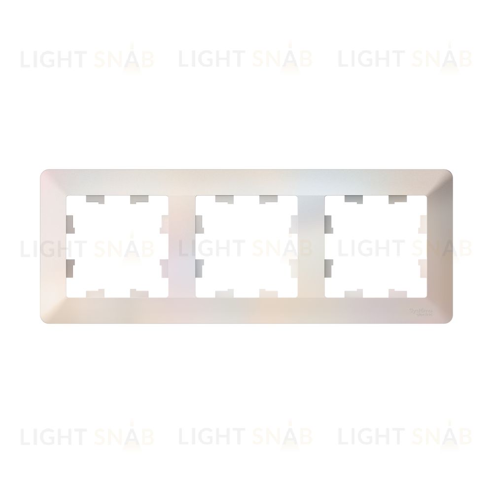 Рамка тройная Schneider Electric Atlasdesign AIR, жемчуг-дымчатый белый ATN220403 ATN220403