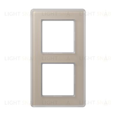 Рамка двойная сатиновая JUNG A VIVA, шампань стекло AV582GLMCH AV582GLMCH