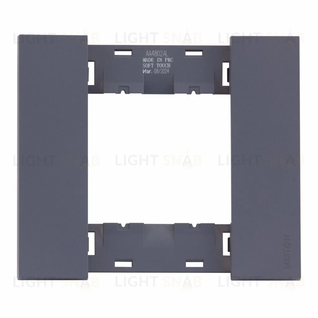 Рамка одинарная с суппортом (2 мод) Meiton грифель матовый AA4802AL+A4702 AA4802AL + A4702