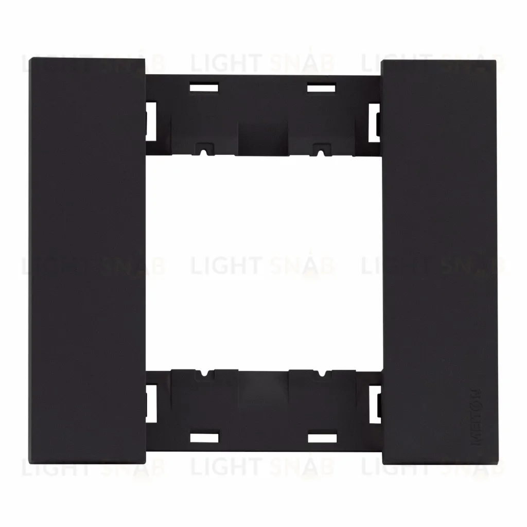 Рамка одинарная с суппортом (2 мод) Meiton черный матовый AA4802AG+A4702 AA4802AG + A4702