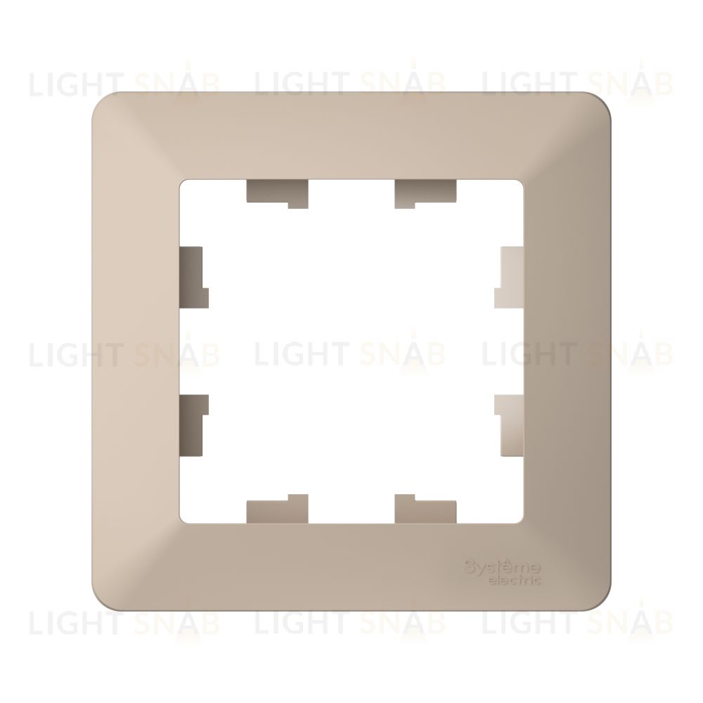 Рамка одинарная Schneider Electric Atlasdesign AIR, песочный-дымчатый белый ATN221201 ATN221201