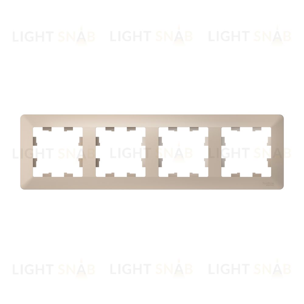 Рамка четверная Schneider Electric Atlasdesign AIR, песочный-дымчатый белый ATN221204 ATN221204