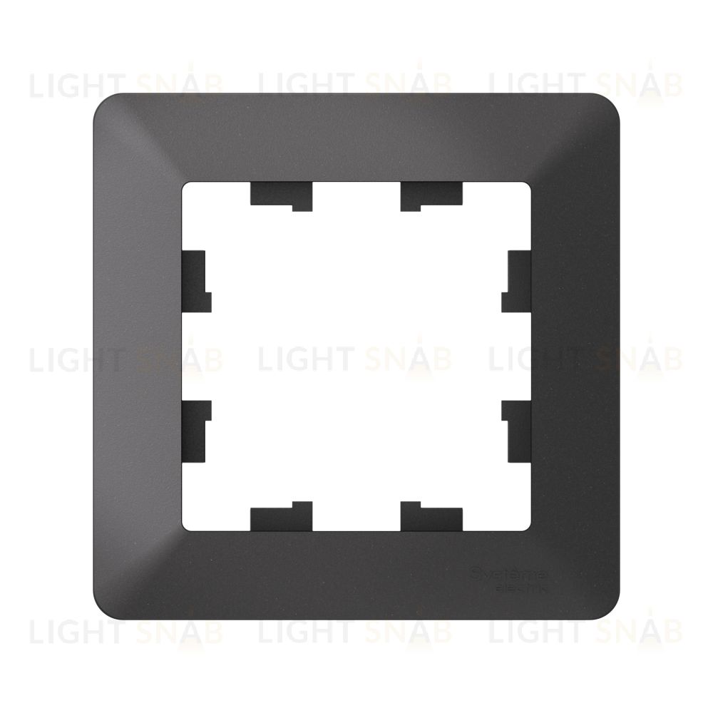 Рамка одинарная Schneider Electric Atlasdesign AIR, базальт-дымчатый черный ATN221401 ATN221401