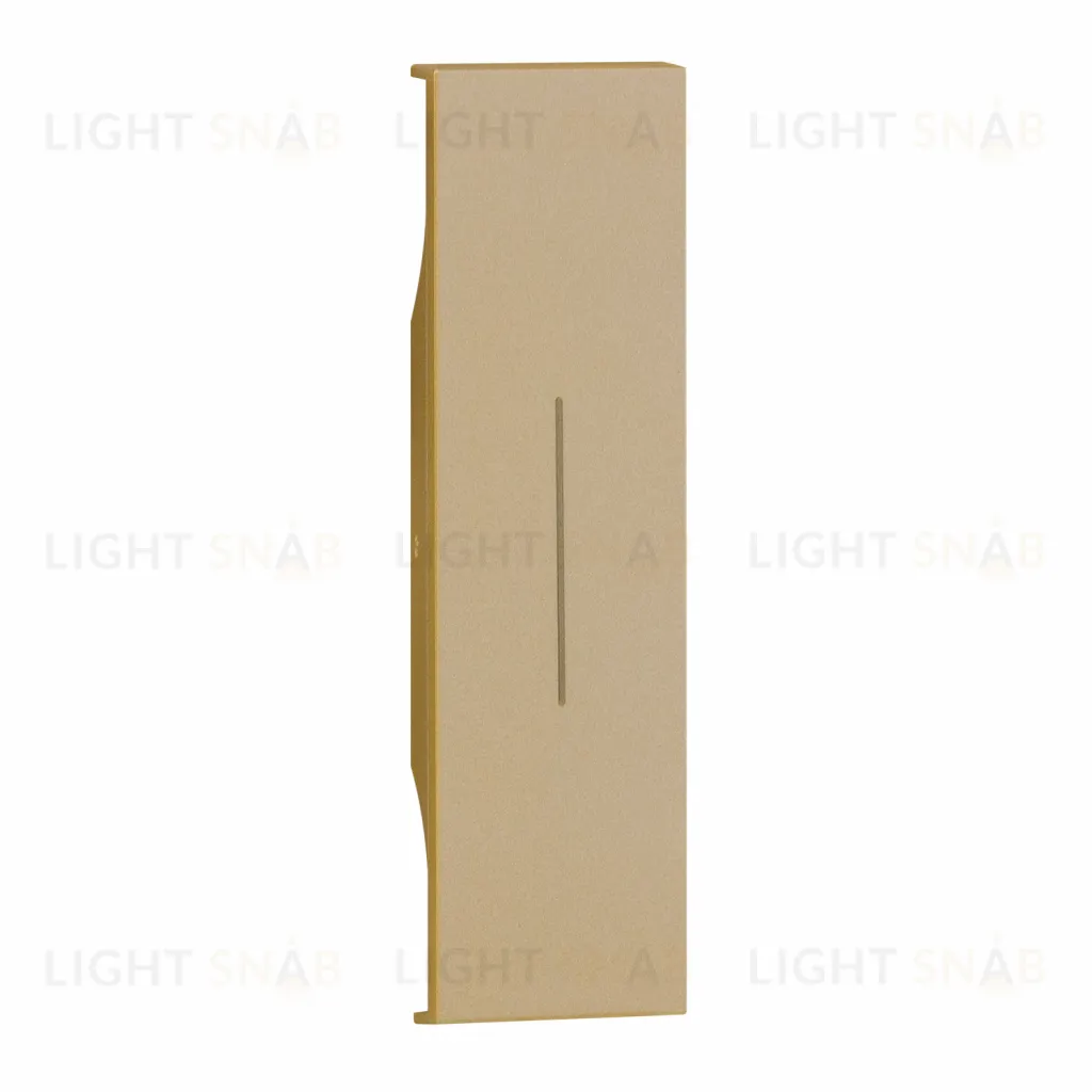 Выключатель 1 модуль Meiton 10А/250В винтовые клеммы, шампань матовый A4001+ACH01 A4001 + ACH01