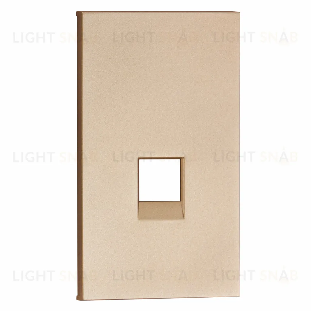 Розетка телефонная 2 модуля Meiton 5е кат, RJ11, UTP, шампань матовый A4258RJ11+ACH07M2 A4258RJ11 + ACH07M2