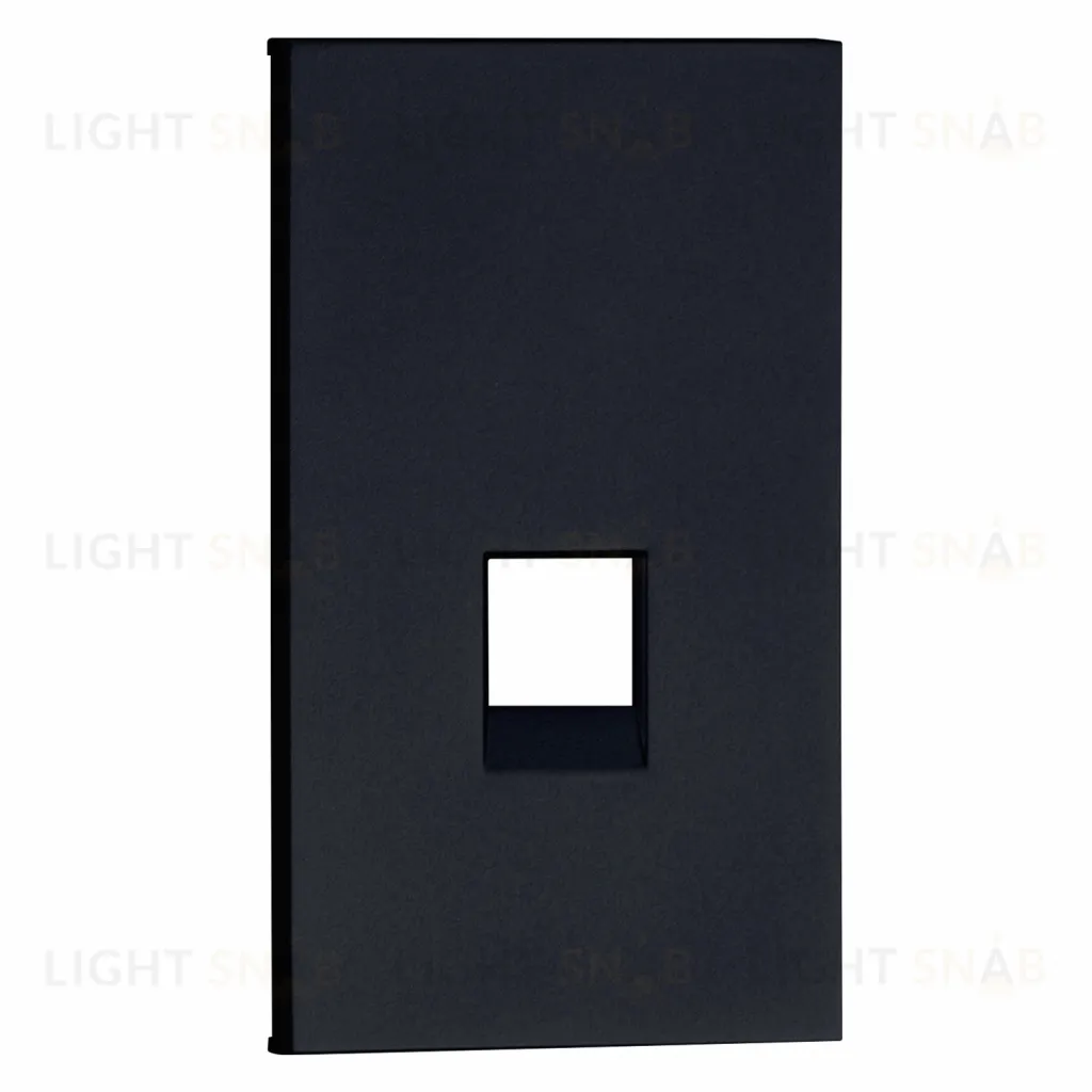 Розетка телефонная 2 модуля Meiton 5е кат, RJ11, UTP, черный матовый A4258RJ11+AG07M2 A4258RJ11 + AG07M2