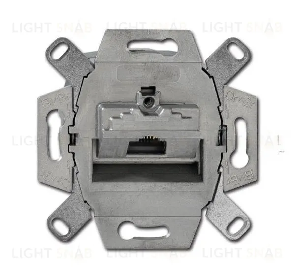 ABB Механизм 1-постовой компьютерной розетки 8 полюсов RJ45 UAE, категория 5e, экранированная, до 100 МГц 2CKA000230A0410 2CKA000230A0410