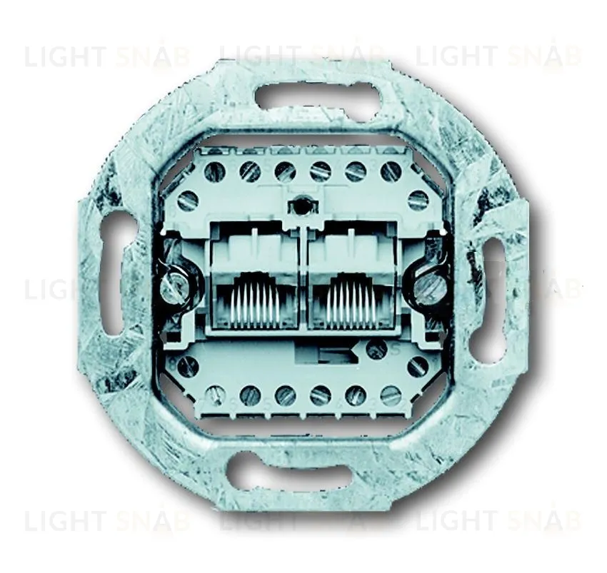 ABB BJE Мех Розетка ТЛФ 2-ая (8-пол) наклонная 2CKA000230A0243 2CKA000230A0243