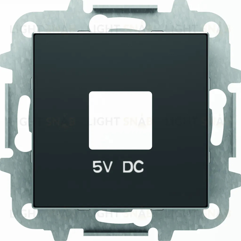 ABB SKY Чёрный бархат Накладка для механизмов зарядного устройства USB 2CLA858500A1501 2CLA858500A1501
