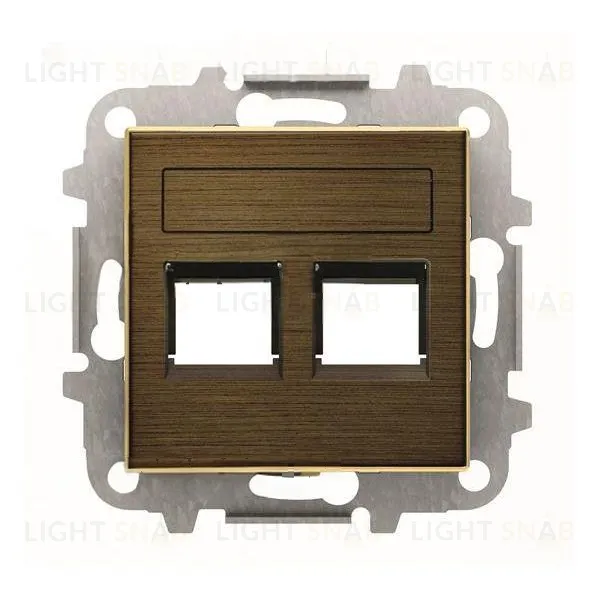 Накладка на розетку информационную ABB SKY, античная латунь 2CLA851820A1201 2CLA851820A1201