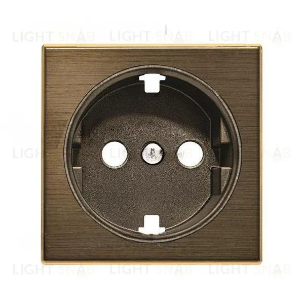 Накладка для розетки Schuko ABB SKY античная латунь 2CLA858800A1201 2CLA858800A1201